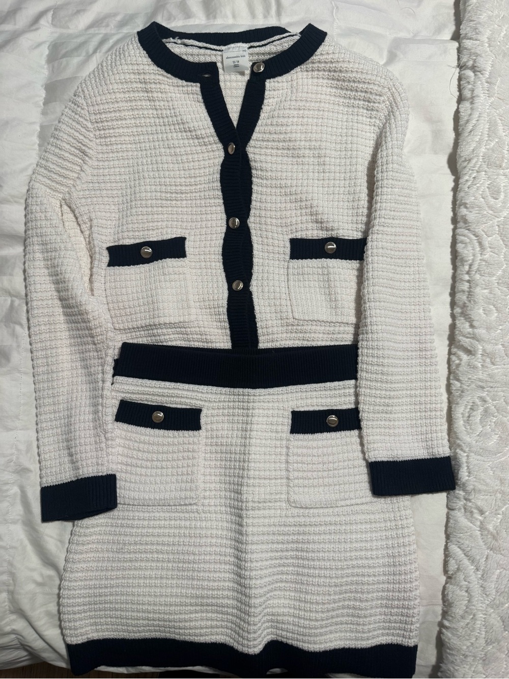 abercrombie kids Button-Trim Cardigan